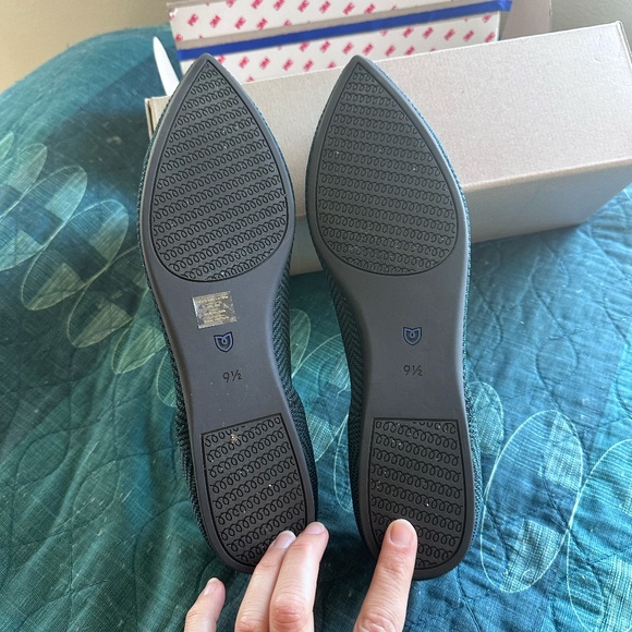 Rothy's The Point II Slip-on Flats (9.5) in teal herringbone--NWOT - Picture 9 of 10